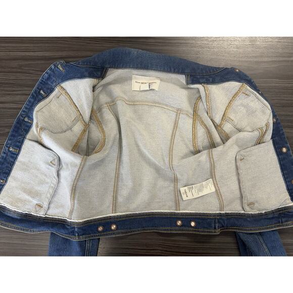 Pilcro and the Letterpress by Anthropologie Blue Denim Jacket Womens Size XS EUC - Picture 7 of 12